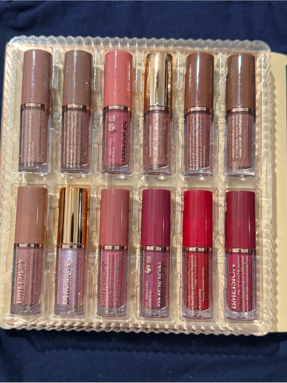Assorted Liquid Lipstick Set - Mixed Pink, Mauve & Red Shades